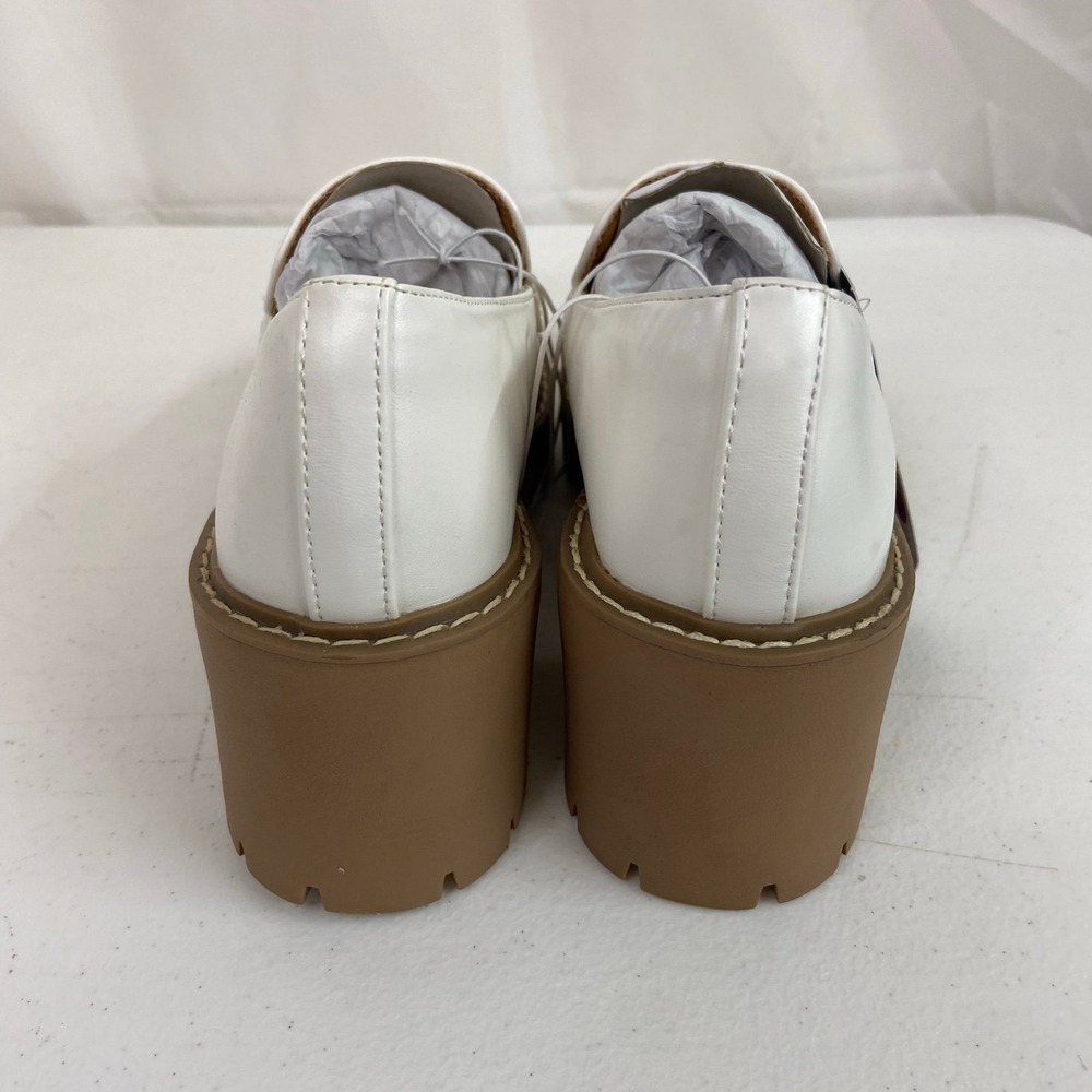 NEW Universal Thread women's off-white Maisy‎ slip on platform loafers shoes 5.5 - Picture 3 of 8